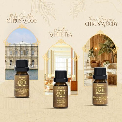 SALKING Hotel Diffuser Öl, Luxuriöses Hotel Duftöl Geschenkset, Premium Ätherisches Öl für Diffuser, inspiriert von den beliebtesten 5-Sterne-Düften, Weihnachtsgeschenke