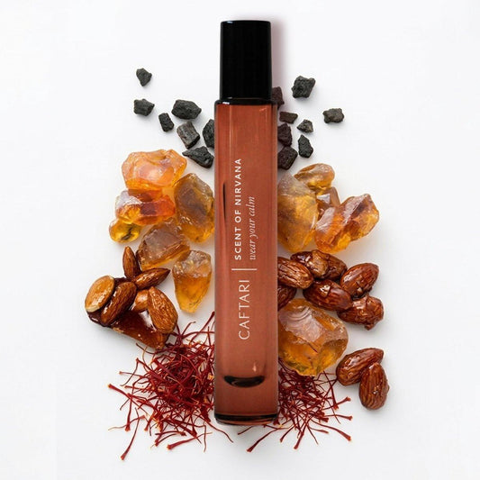Caftari Oud Parfümöl Rollerball – Duft der Nirvana | Oud, Moschus, Amber & Safran | Roll-On Ölparfüm | Ungiftig | Alkoholfrei | 100 % Jojoba-Basis | Unisex | Reisefreundlich 10 ml