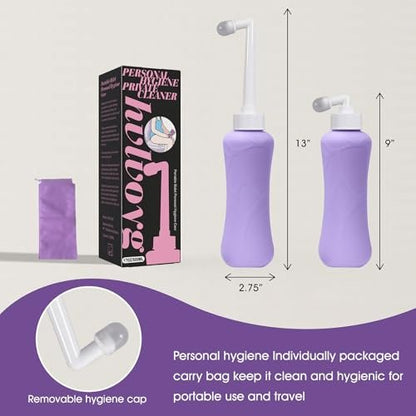 17oz Umgekehrte Peri-Flasche für die Zeit nach der Geburt, Große Kapazität Tragbares Bidet, Perinealflasche, Unverzichtbar nach der Geburt, Toilettenhilfe für Operationen, Hygiene für die Intimhygiene, Ideal für die Reinigung nach dem Toilettengang