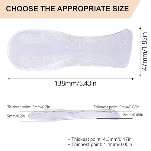 Gel-Einlegesohlen für High Heels – Gewichtsverlagernde Einlagen für Damen, Schmerzlinderung bei Fußschmerzen (Klein – US 6-7,5 Damenschuhe)