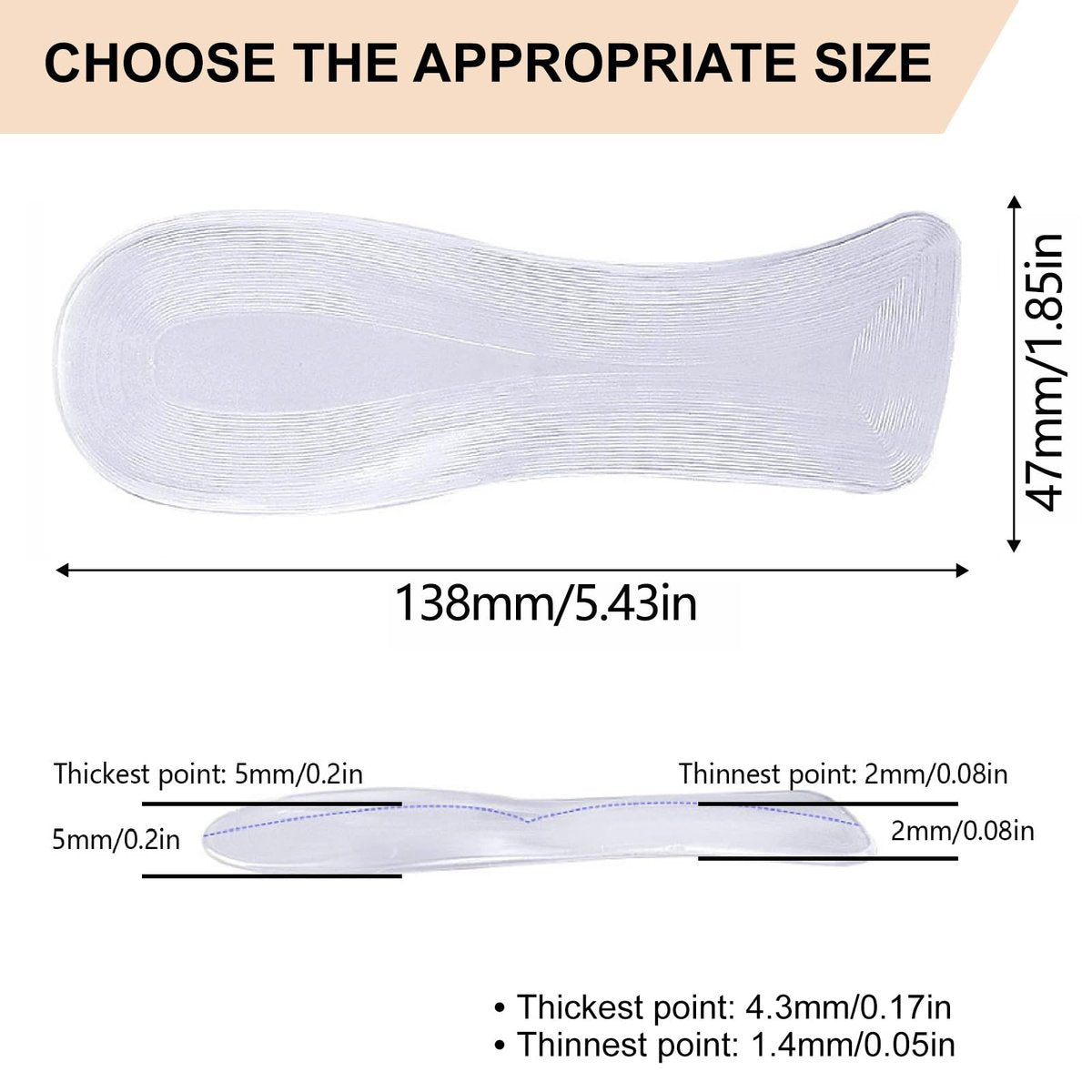 Gel-Einlegesohlen für High Heels – Gewichtsverlagernde Einlagen für Damen, Schmerzlinderung bei Fußschmerzen (Klein – US 6-7,5 Damenschuhe)