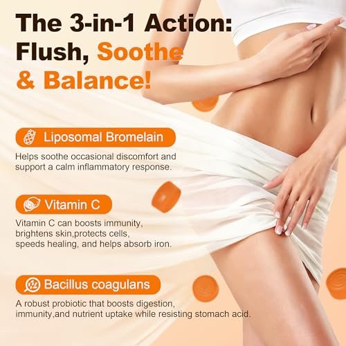 Liposomale Premium Feminine Balance Gummies, Fortgeschrittene Probiotika für Frauen mit Bromelain & Cranberry PACs - Dreifach gezielte pH-Balance, 30 Mrd. KBE, haltbar, zuckerfrei, 60 Stück