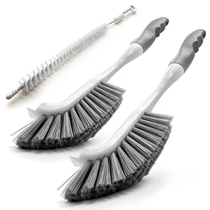 SLinBeiBy 3er Set Schrubbbürsten mit harten Borsten – Reinigungsbürsten für Bad, Spüle, Ecken, Herd, Fugen, enge Räume
