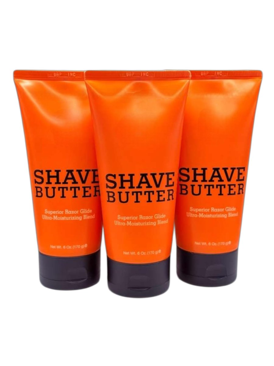 Shave Butter 6 oz – 3er-Pack – Ultra-Gleitende Rasiercreme – Verhindert Schnitte und Rasurbrand – Mit Shea-, Mango- und Kakaobutter