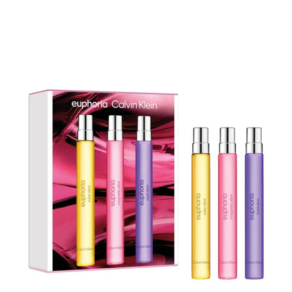 Calvin Klein Euphoria Elixir Eau de Parfum Geschenkset – Damenparfüm – Enthält Bold, Magnetic und Solar – 3 x 10 ml
