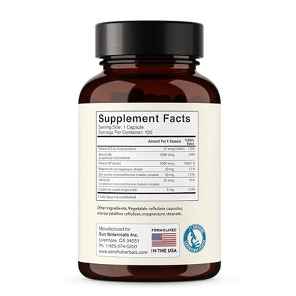 Zink 30mg mit Kupfer, Selen & Vitamin D3 | 120 Kapseln | Magnesium, Vitamin B6, Biotin Komplex | Absorbierbares cheliertes Zink für Männer & Frauen | für Haare, Haut, Nägel & Immununterstützung