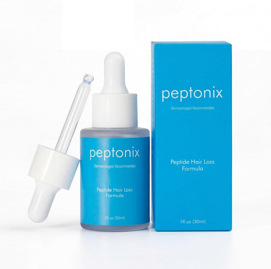Peptonix Kupferpeptid Haarwuchsserum - Kupferpeptide, Ginseng, Süßholz & Biotin - Gegen Haarausfall & dünner werdendes Haar