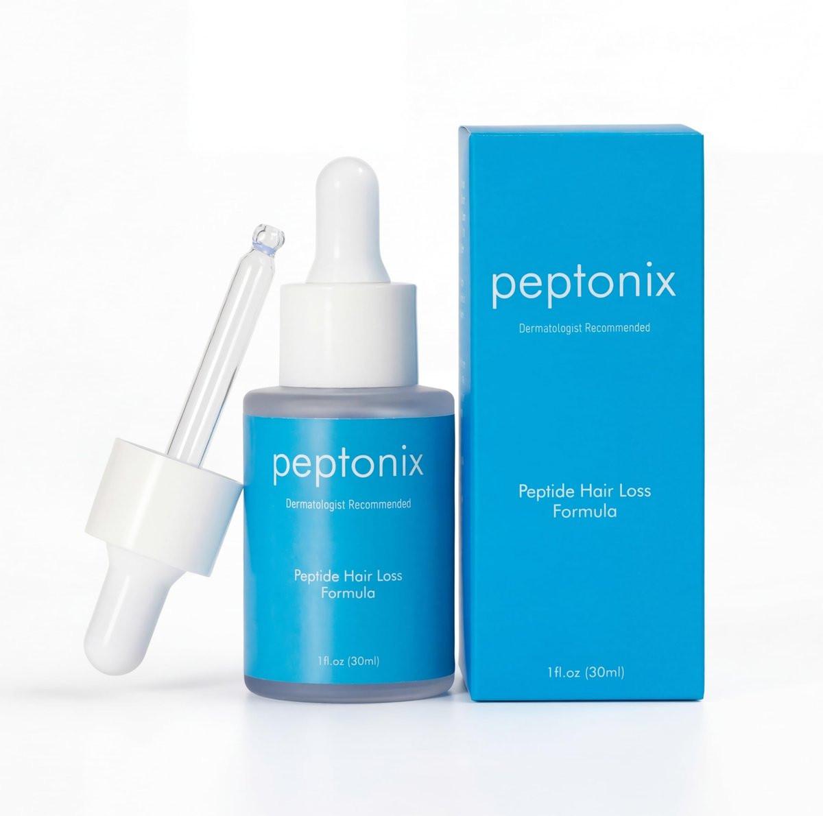 Peptonix Kupferpeptid Haarwuchsserum - Kupferpeptide, Ginseng, Süßholz & Biotin - Gegen Haarausfall & dünner werdendes Haar