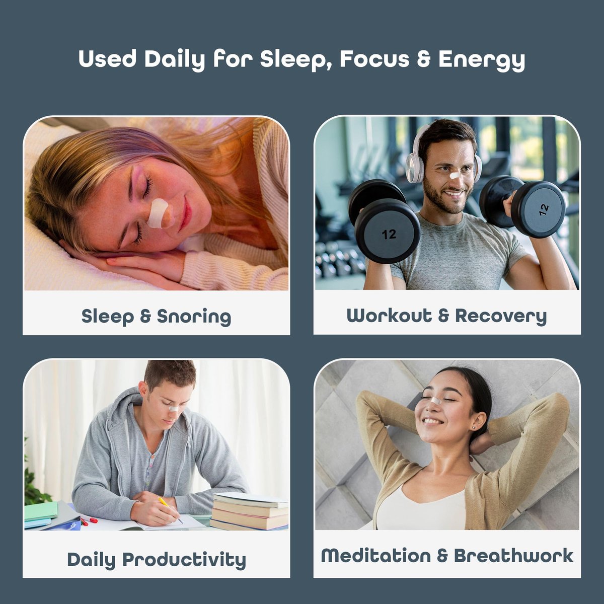 SleepHabits 45er Pack Atemstreifen, ungiftig, drittgeprüft, Nasenstreifen für bessere Atmung | Nasale Streifen gegen Schnarchen | Extra stark für empfindliche Haut | Nasenstreifen zum Schlafen, Lavendel