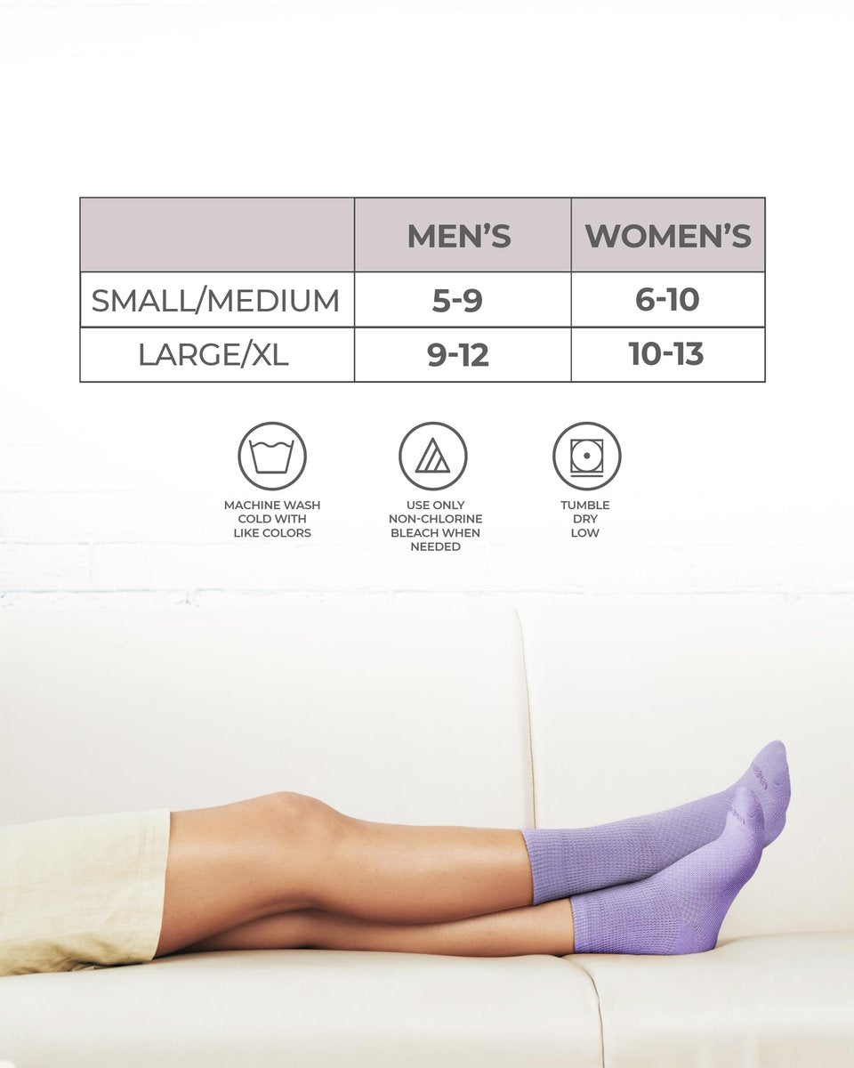 Pembrock Diabetikersocken für Damen & Herren – 6 Paar | Pastellfarben (Blau, Pink, Grau, Hellrosa, Lila, Grün) | Nicht einschnürende Socken bei Neuropathie