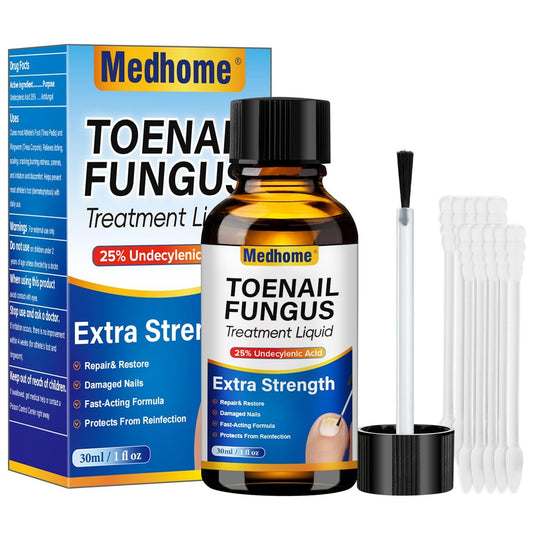 Medhome Nagelpilz Behandlung Extra Stark – 25% Undecylensäure für dicke, verfärbte Nägel – Sanfte Reparatur geschädigter Nägel, schnell wirkende Formel