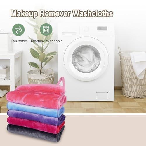 KODAMO Abschminktuch – Wiederverwendbares Mikrofasertuch zur Make-up-Entfernung, Reinigung & Hautpflege – Waschbares Gesichtstuch für empfindliche Haut (5er-Pack)