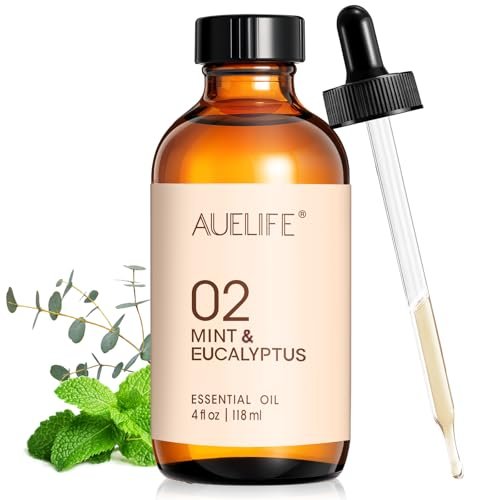 Mint & Eukalyptus Ätherisches Öl für Diffuser & Kerzenherstellung, 118 ml (4 fl oz) Große Flasche, Langanhaltender Frischer Duft für Raumduft, Seife, DIY & Aromatherapie