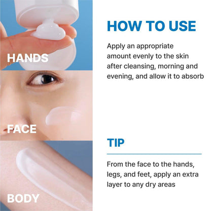 Rbfy. Control Lotion Plus – Leichte Gesichtsfeuchtigkeitscreme für Hydratation, Beruhigung & Barriereschutz mit mehrschichtiger Hyaluronsäure. Für Gesicht & Körper. Koreanische Hautpflege für die ganze Familie (150 ml)