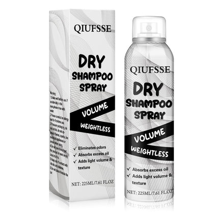 QIUFSSE Trockenshampoo Spray, Volumen-Trockenshampoo für Frauen & Männer, absorbiert überschüssiges Öl, sofortige Frische für das Haar, enthält Reisstärke, spendet Keratin, pflegt die Haarwurzeln, 7,61 oz