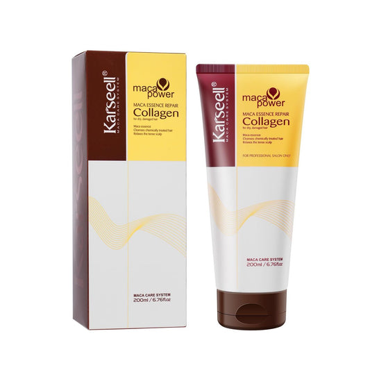 Karseell Collagen Haar Behandlung Tiefenreparatur Arganöl Kollagen Haarmaske Essenz für trockenes und geschädigtes Haar 200ml