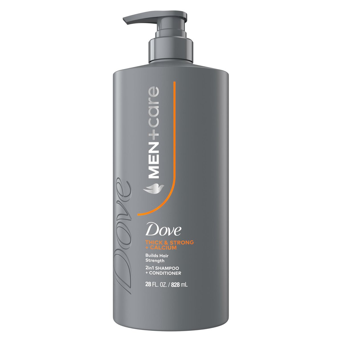 DOVE MEN + CARE Shampoo 1er Pack Thick & Strong, Stärkt das Haar, mit Calcium 828 ml
