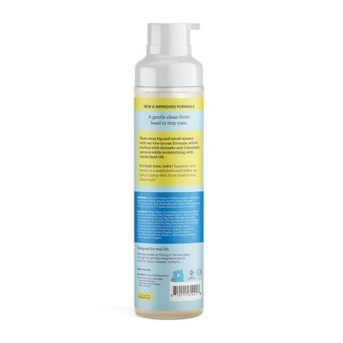 Hello Bello Ultra-Feuchtigkeitsspendendes Babyshampoo & Duschgel, Duftfrei, Tränenfrei & Sicher für empfindliche Haut, 10 Flasche (ca. 296 ml)