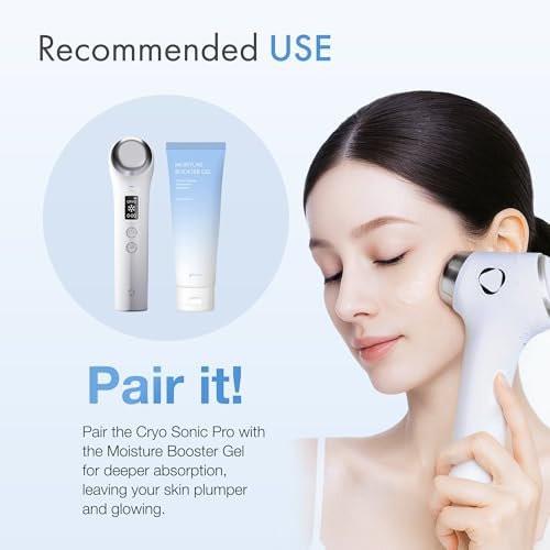 glow.m Cryo Sonic mit Feuchtigkeits-Booster-Gel (100g) | Next Level Glow Set für Glas-Haut