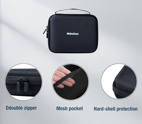 MiloZen Peptide Case für 1-3 ml Vials & Insulin-Vial Case für 5-10 ml Vials, 45 Vials Halter, nicht geeignet für hohe 10 ml Vials, Diabetes-Medikamenten-Organizer, Schwarz
