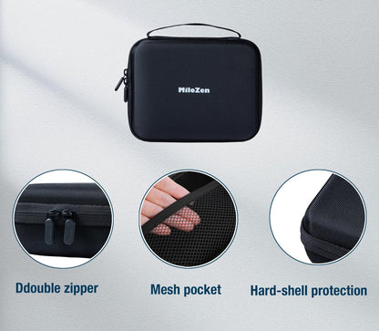 MiloZen Peptide Case für 1-3 ml Vials & Insulin-Vial Case für 5-10 ml Vials, 45 Vials Halter, nicht geeignet für hohe 10 ml Vials, Diabetes-Medikamenten-Organizer, Schwarz