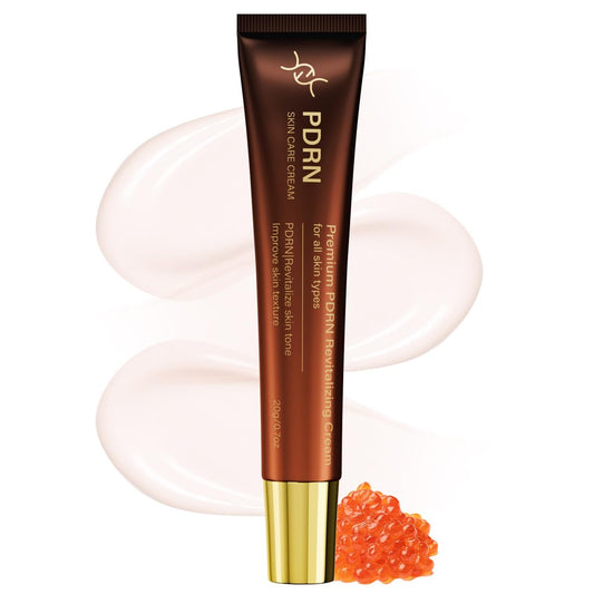 HZENPPOR PDRN Serum Creme – 99% reines Lachs-DNA PDRN Advanced Feuchtigkeitscreme mit Kollagen, Hyaluronsäure, Niacinamid für Glasglanz-Haut, 20g, unparfümiert