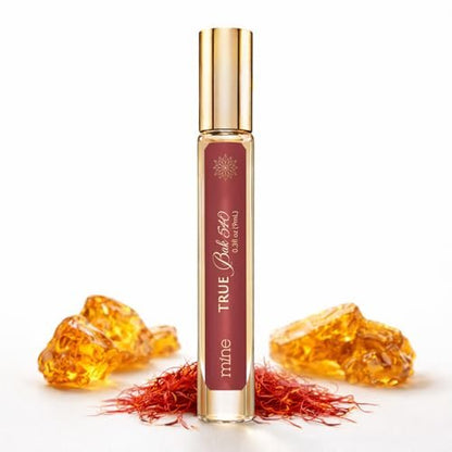 Mine True Bak 540 Eau de Parfum – Ambery Saffron – Lang anhaltendes Damenparfüm – Reisegröße 9 ml – Ideales Geschenk für Frauen