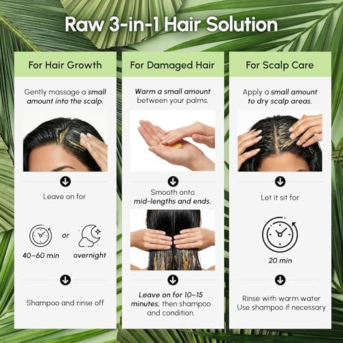 MAREE Batana Öl für Haarwachstum – 100% natürliches Batana-Öl aus Honduras – Roh, unraffiniert – Fördert Dichte, Stärke und beruhigt die Kopfhaut – für Frauen und Männer