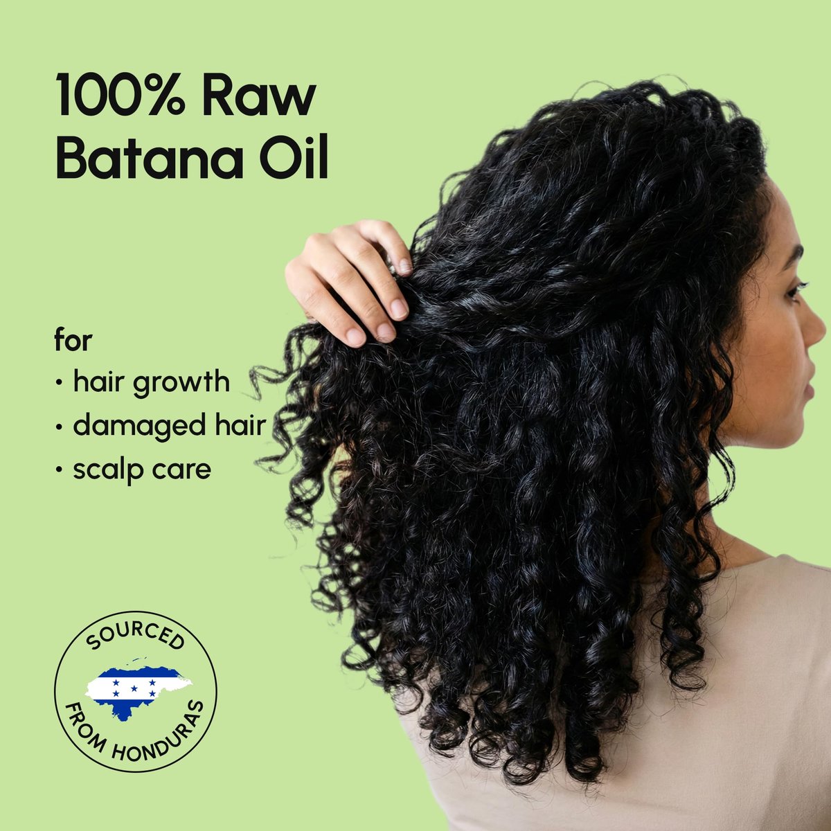 MAREE Batana Öl für Haarwachstum – 100% natürliches Batana-Öl aus Honduras – Roh, unraffiniert – Fördert Dichte, Stärke und beruhigt die Kopfhaut – für Frauen und Männer
