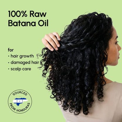MAREE Batana Öl für Haarwachstum – 100% natürliches Batana-Öl aus Honduras – Roh, unraffiniert – Fördert Dichte, Stärke und beruhigt die Kopfhaut – für Frauen und Männer