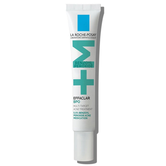 La Roche-Posay Effaclar BPO Multi-Target Akne Behandlung mit 5,5 % mikronisiertem Benzoylperoxid, Akne Creme für das Gesicht, gegen fettige Haut, Mitesser und Pickel, dermatologisch empfohlen, 20 ml