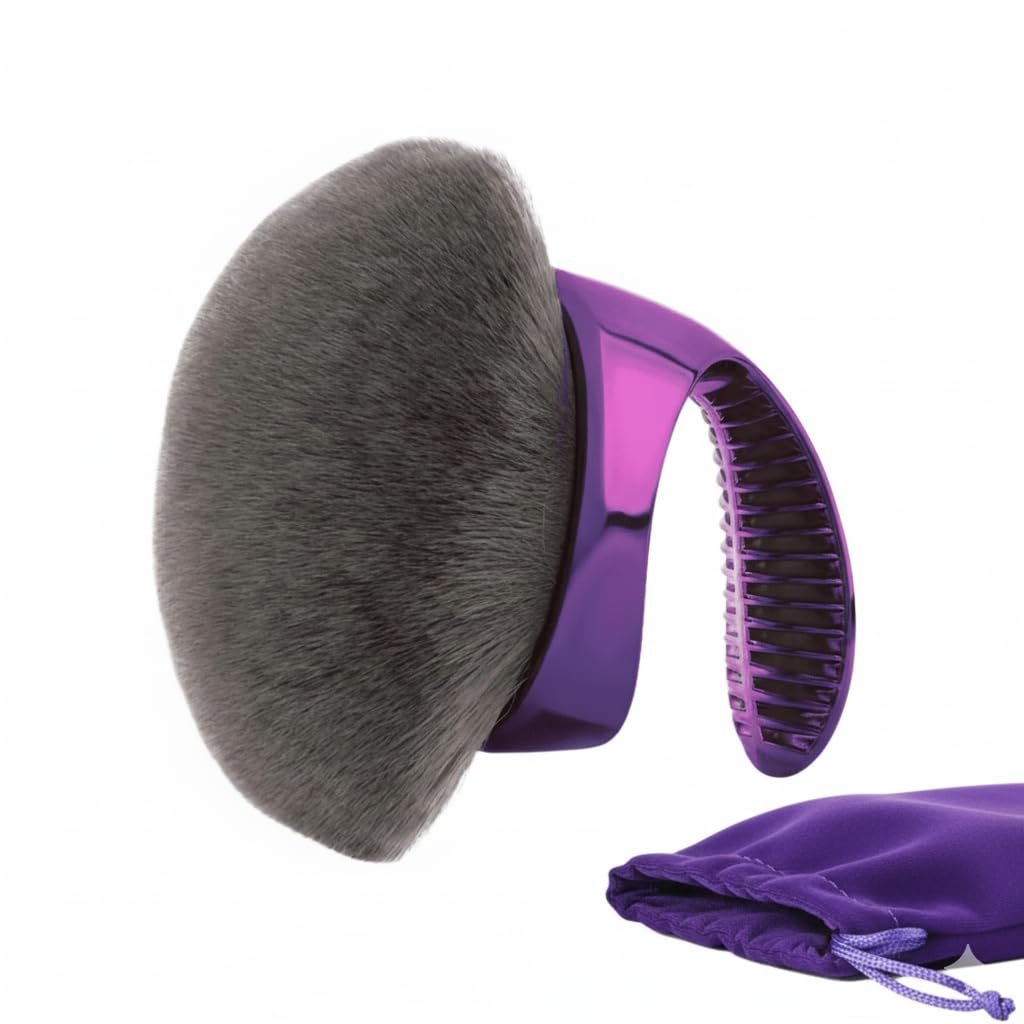 WendMart Body Makeup Brush – Extra Large Kabuki Pinsel für Selbstbräuner, Bronzer & Foundation – Perfektes, streifenfreies Airbrush-Finish – Vegane, mit Aktivkohle angereicherte Borsten