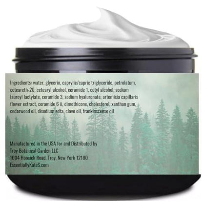 Cedarwood + Clove + Frankincense "Woodland Blend" Lotion 4 oz - Mit Ceramiden 1, 3 und 6II - Eine erdende Körpertherapie zur Wiederherstellung des inneren Gleichgewichts