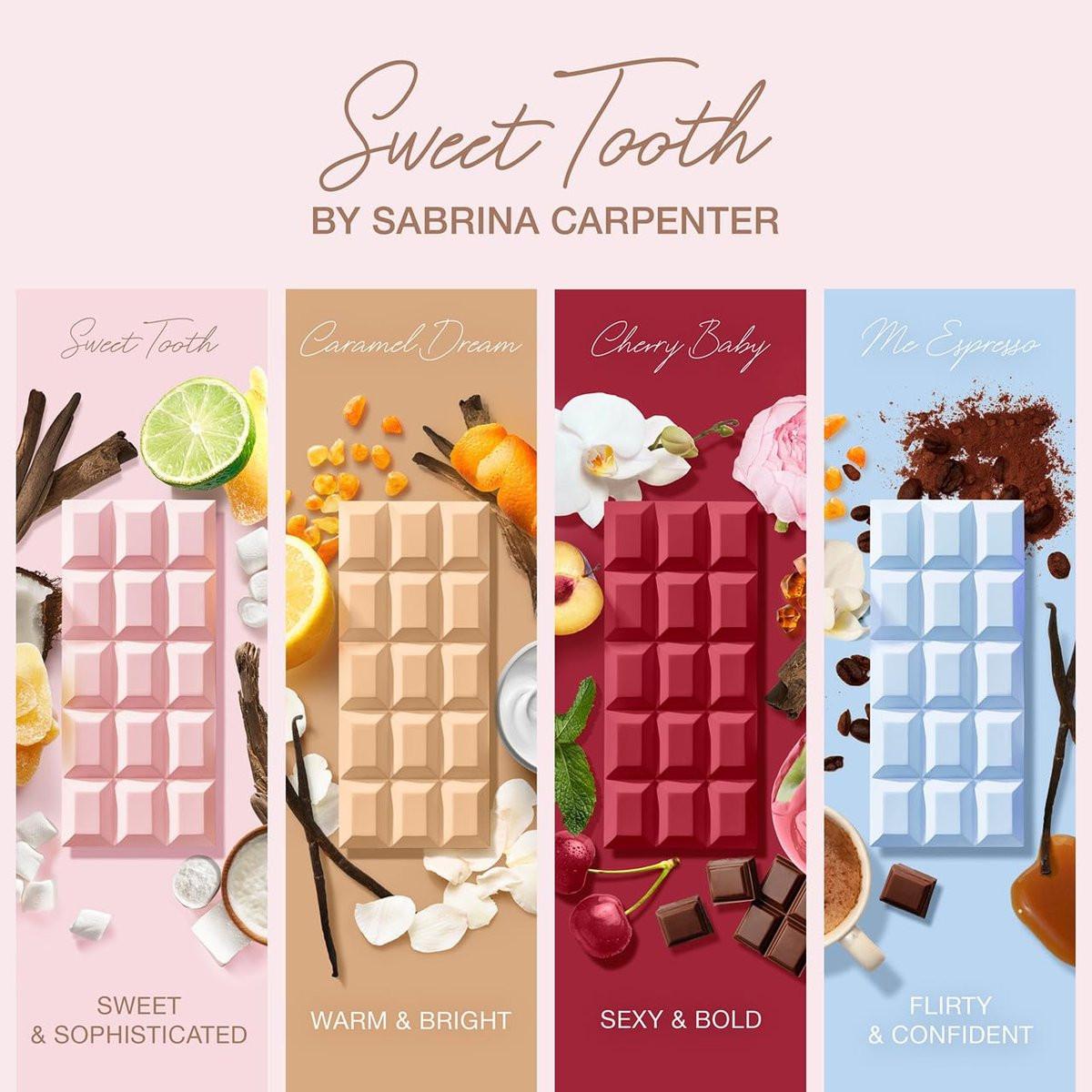 SCENT BEAUTY Sabrina Carpenter Eau de Parfum & Body Spray Bundle - Sweet Tooth - 30 ml & 240 ml