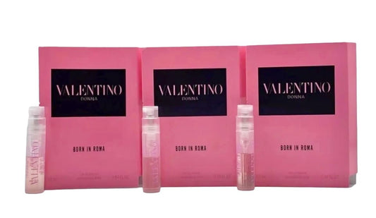 Valentino Born in Roma EDP Miniatur-Set für Frauen – 3 x 0,04 Fl Oz (1,2 ml) Probengröße