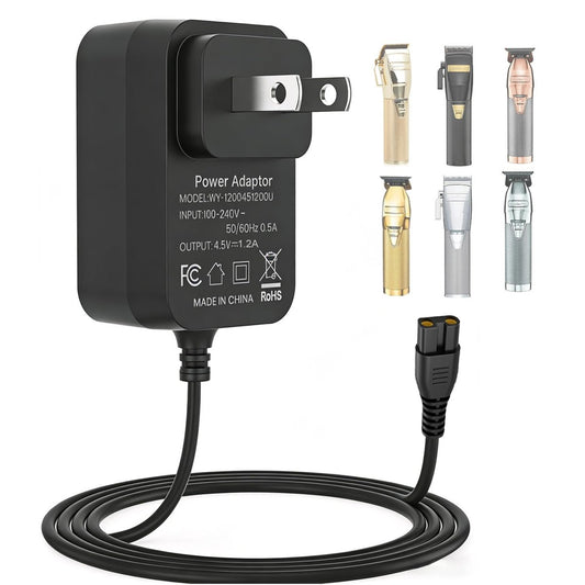 4,5V Netzteil Ladekabel für BaByliss PRO Haarschneider & Trimmer FX870 FX788 FX787 FXSSM FX820 FX726 FX825 – Ersatz-Netzadapter für BaByliss Barberology