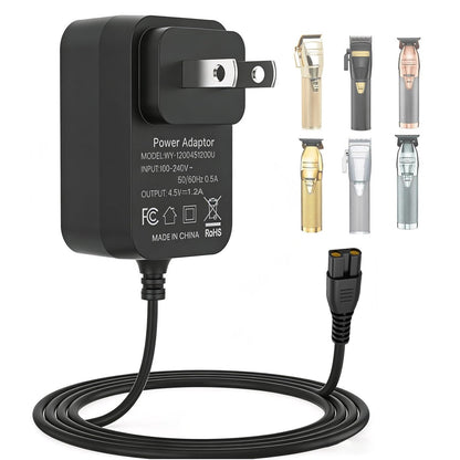 4,5V Netzteil Ladekabel für BaByliss PRO Haarschneider & Trimmer FX870 FX788 FX787 FXSSM FX820 FX726 FX825 – Ersatz-Netzadapter für BaByliss Barberology