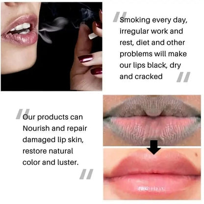 Lippenaufhellender Lippenbalsam für dunkle Lippen – Pflege & Feuchtigkeit, Hilfe bei Verfärbungen, feuchtigkeitsspendend für Raucher, reduziert Verfärbungen & feine Linien, für Männer und Frauen