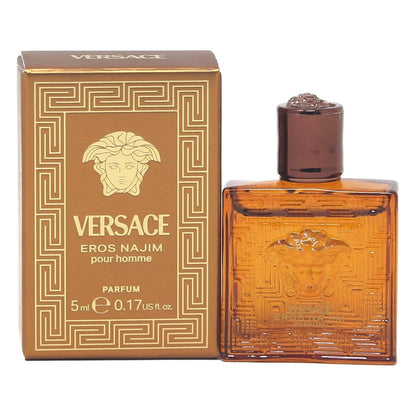 Versace Eros Najim Parfum Mini für Herren – 0,17 oz Reisegröße, Eau de Parfum