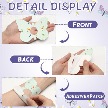Geiserailie 32-teilige Klebepflaster für Dexcom G7 – CGM-Patches, Schmetterlingsband-Aufkleber, wasserdicht, schweißfest, flexibel, atmungsaktiv, vorgeschnitten, langlebig