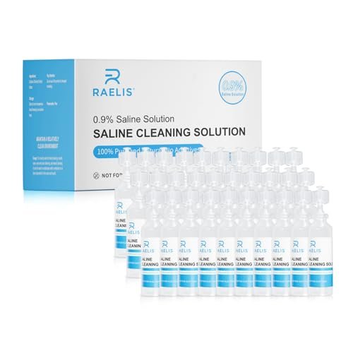 RAELIS Kochsalzlösung, 150 ml / 5,28 FL OZ, normale Lösung für den mehrfachen Haushaltsgebrauch, 5 ml pro Portion, 30 Stück pro Box