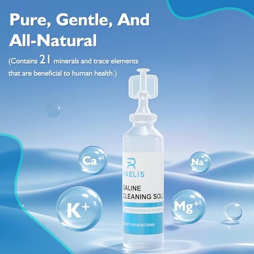 RAELIS Kochsalzlösung, 150 ml / 5,28 FL OZ, normale Lösung für den mehrfachen Haushaltsgebrauch, 5 ml pro Portion, 30 Stück pro Box