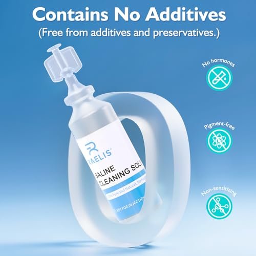 RAELIS Kochsalzlösung, 150 ml / 5,28 FL OZ, normale Lösung für den mehrfachen Haushaltsgebrauch, 5 ml pro Portion, 30 Stück pro Box