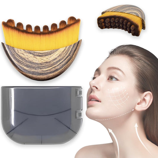 Lymphatische Kontur-Gesichtsbürste – Konturierbürste für die Lymphdrainage, zur Steigerung der Elastizität, Aufhellung des Hauttons, Linderung von Müdigkeit, Geschenk für Mutter, Weihnachtsgeschenk für Mann und Frau (1 Stück)