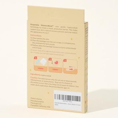 Kissprinkle MoistureBand Hydrokolloid-Pflaster für Kinder – Schnelle Heilung, wasserdicht & hautfreundlich (Adventure Collection, 35 Stück)