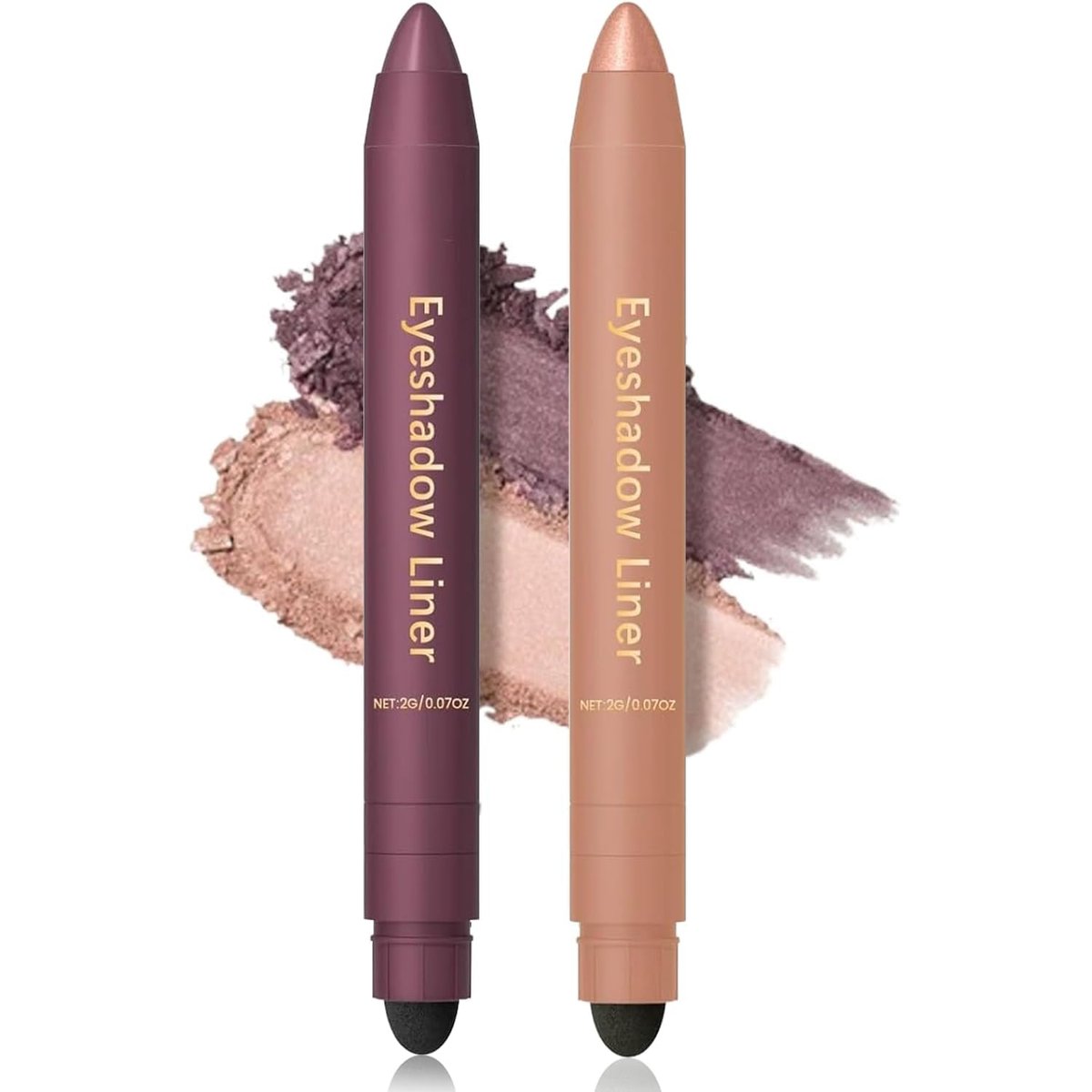 Shadow Liner 2in1 Eyeliner Eyeshadow Duo Plum – Champagner & Lila – Wasserfest, Langanhaltend & Wischfest