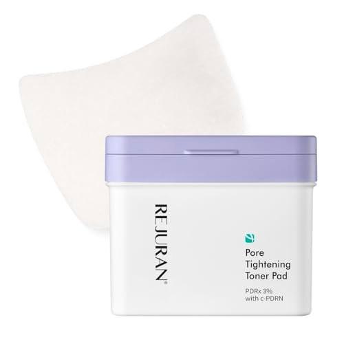 REJURAN® Pore Tightening Toner Pad mit PDRx® 3% und DOT™ c-PDRN – Peeling-Pads mit AHA BHA PHA für tägliche Porenreinigung, Öl-Feuchtigkeits-Balance & kühlende Pflege, glatter aussehende Haut, Korean Skincare
