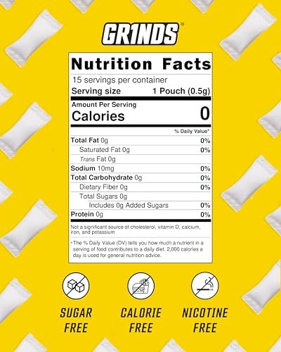 GRINDS ZERØ.Ø Piña Colada Pouches | Nikotinfrei, Koffeinfrei, Zuckerfrei, 0 Kalorien | 3er Pack | 18 Pouches pro Dose