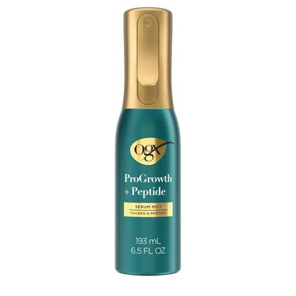 OGX ProGrowth + Peptide Serum Mist Hitzeschutzspray – Verdickt das Haar von der Wurzel bis zur Spitze und schützt vor Haarbruch für sichtbar dickeres, volleres Haar, 6,5 fl. oz.