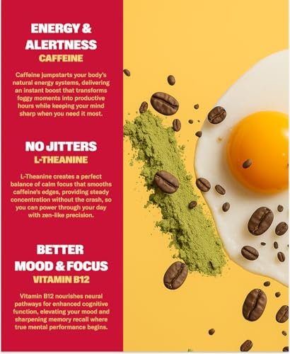 NuStrips™ Schnell lösliche Energie-Streifen mit 50 mg Koffein, L-Theanin & Vitamin B12 – Sofortige Energie & Fokus ohne Zittern oder Crash – Wirkt schneller als Kaffee – Beruhigender Zimt (3 Streifen)